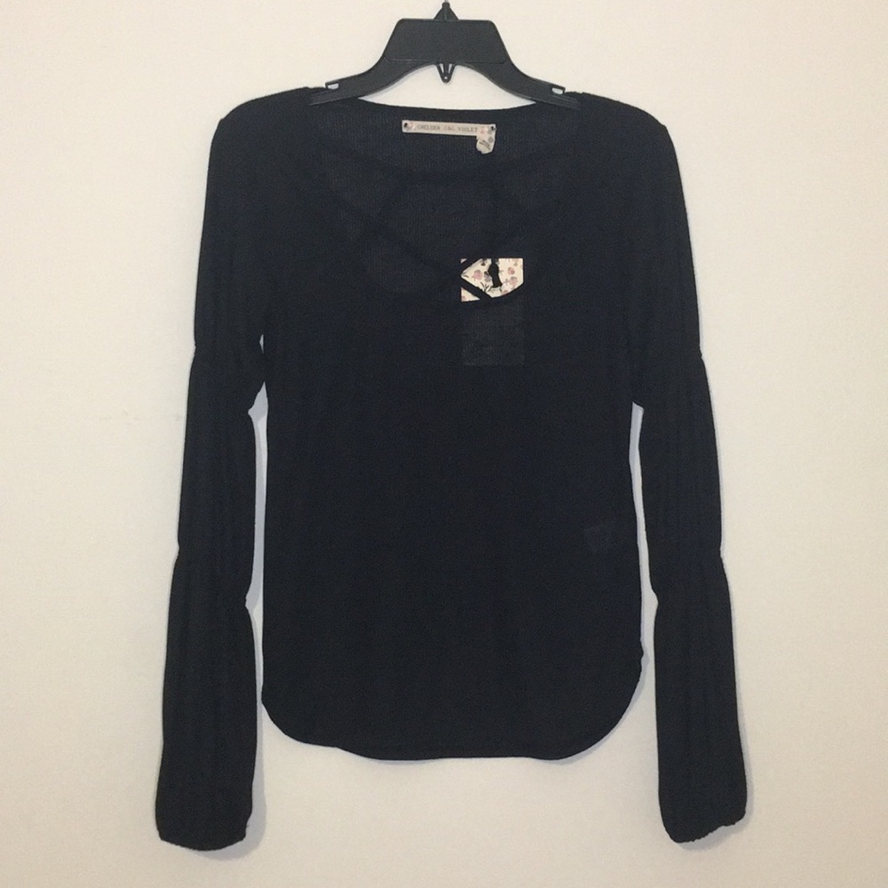 NWT Chelsea & Violet White Nights Jersey Top